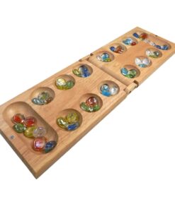 Melissa Wood Folding Mancala Board Game, 17.5 Inch Set 7 61S4cBonSZL