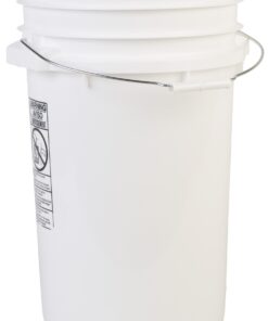 Hudson Exchange Premium 7 Gallon Bucket, HDPE, White 1 Count (Pack of 1)