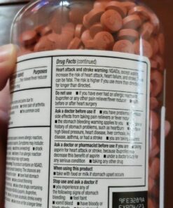 Amazon Basic Care Ibuprofen Tablets, Fever Reducer and Pain Relief from Body Aches, Headache, Arthritis and More, 1000 Count 1000 Count (Pack of 1) 28 61S8p5vWIL