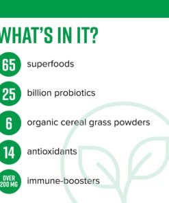 Vibrant Health, Green Vibrance, Vegan Superfood Powder, 15 Servings (FFP) 15 Servings (Pack of 1) Frustration-Free Packaging 14 61S9Bzf3PL 1