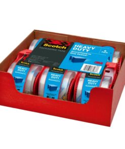 Scotch Heavy Duty Shipping Packing Tape, Clear, Holiday Shipping Supplies, 1.88 in. x 22.2 yd., 6 Tape Rolls with Dispensers 41 61S9VLb1QaL