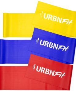 URBNFit Long Fitness Bands (5 Ft) w/Door Anchor - 3 Pack of Resistance Bands for Stretching, Workouts, Rehabilitation 12 61SCz2yFRTS