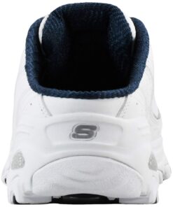 Skechers Sport Women's D'Lites Slip-On Mule Sneaker 6.5 Wide White/Navy 9 61SEKb m2KL