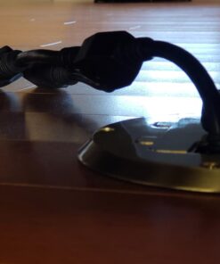 2 Way Splitter Extension Cord, 3 Prong Double Outlet Power Cord, 16 AWG, 1 Foot Black, 3 Pack by ClearMax 26 61SEuXW10L