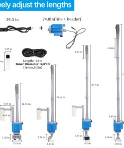 UPETTOOLS Aquarium Gravel Cleaner - Electric Automatic Removable Vacuum Water Changer Sand Algae Cleaner Filter Changer 110V/28W 27 61SHiDUP4VL