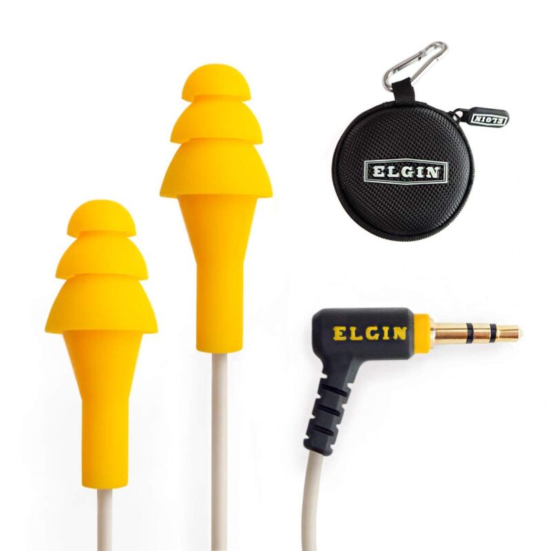 Catalog 2 Elgin Ruckus Earplug Earbuds | OSHA Compliant Noise Reduction in-Ear Headphones : Isolating Ear Plug Earphones Orange