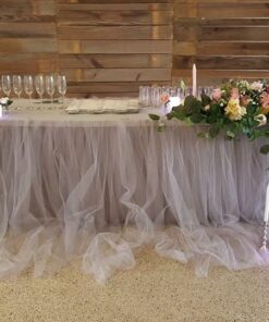 Craft And Party, Silver Fabric Tulle Roll 54 Inch by 40 Yards (120 ft) Fabric Tulle Bolt for DIY Tutu Skirt, Wedding and Decoration (Silver) 54" x 40 yards 29 61SI 6wHZL