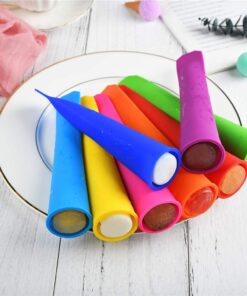 Mirenlife Silicone Ice Pop Molds,Popsicle Maker Molds,8 Vibrant Colors,Set of 8 25 61SIg5XavWL