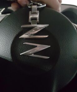 iJDMTOY Chrome Polished Ally Metal Letter Z Key Chain Ring Compatible With Nissan 240ZX 280ZX 300ZX 350Z 370Z Z Car 25 61SJDOtB5UL