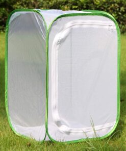 RESTCLOUD Insect and Butterfly Habitat Cage Terrarium Pop-up 24 Inches Tall with 10Pcs 10ML Floral Tubes 38 61SNXzDLxuL