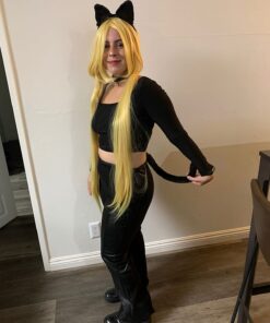 MapofBeauty 40" 100cm Anime Costume Long Straight Cosplay Wig Party Wig (Blonde) Blonde 36 61SNwaHKriL