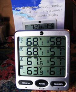 Ambient Weather WS-10 Wireless Indoor/Outdoor 8-Channel Thermo-Hygrometer with Three Remote Sensors 31 61SO4x1DwXL