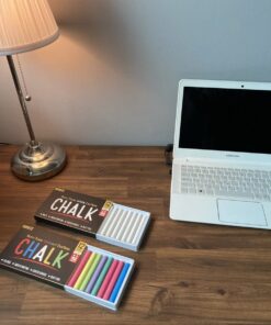 Huntz Dustless Chalk With Microfiber Eraser (Washable & Reusable) (12 White Chalks + 12 Colored Chalks + Eraser) 12 White Chalks + 12 Colored Chalks + Eraser 22 61SPAyQbxS 1