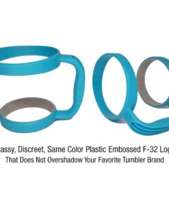 F-32 Handle - 19 COLORS - 30oz Size - Compatible with 30 oz YETI and 30 oz. OZARK TRAIL Tumbler Travel Mug (30OZ, ELECTRIC BLUE) 30ozElectric Blue 30.0 ounces 15 61SPzSjFomL