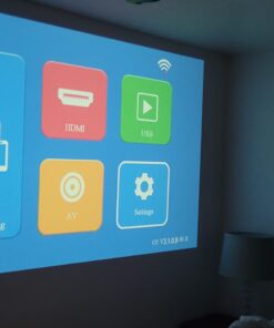 Mini Projector with WiFi and Bluetooth, 1080P Supported iPhone Projector with Projector Stand, Portable Movie Projector for Home Theater/Outdoor, Compatible with iOS/Android/Laptop/TV Stick/HDMI/PS5 Black 35 61ST2bsK02L