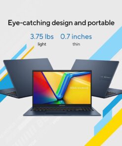 ASUS Vivobook 15 Laptop, 15.6" FHD Display, Intel Core i3-1215U Processor, 16GB RAM, 1TB SSD, Intel UHD Graphics, Student & Business, Thin and Light, Wi-Fi, Windows 11 Home in S Mode, Quiet Blue 16GB RAM | 1TB 15 61STeIbf3XL 1