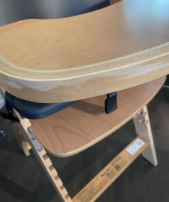 Abiie Beyond Junior Wooden High Chair with Tray. The Perfect Adjustable Baby Highchair Solution for Your Babies and Toddlers or as a Dining Chair. 6 Months up to 250 Lb. Natural Wood/Black Cushion 1 Count (Pack of 1) Natural Wood - Black Cushion 27 61STxjg2K7L