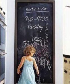 Chalkboard Wall Sticker 2 Rolls 18" x 79" Wallpaper Peel and Stick Chalk Board Contact Paper DIY Decal Adhesive Blackboard Removable Erasable Vinyl for Wall,Bonus 10 Chalks (2 Rolls 1.5ft.x6.6ft.) 2 Rolls 1.5ft.x6.6ft. 20 61SUwEua60L