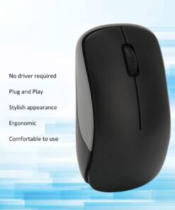 2.4Ghz Wireless Mouse, 1200 DPI Ultra Silent Computer Mouse, Ergonomic Quick Response Office Cordless Mouse Mini Mice with USB Reciever for Gaming Working for PC Laptop Computer(Black) Black 11 61SVDz7LB4L