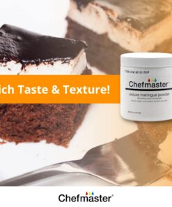 Chefmaster - Meringue Powder - Eggwhite Substitute - 10oz - Create Delicious Dessert Toppings, Stabilize Icing and Meringue - Made in the USA 10 Ounce (Pack of 1) 14 61SVoLjJ1hL