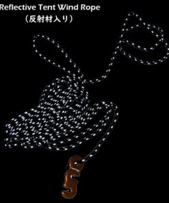 TRIWONDER Reflective Guyline, Tent Cord Nylon Paracord Rope with Guyline Adjuster for Camping Tent, Outdoor Packaging (Yellow - 4 Pack) 01 Yellow (Φ3mm) - 4 Pack 9 61SWOIQ8cwL