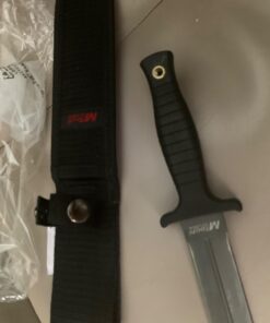 MTECH USA MT-20-77GY Double-Edged Fixed Blade Knife with Black Handle, Grey, 11.25-Inch 31 61SWPDVxSL