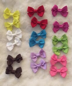 Shemay 10 Pairs 2 inches Tiny Boutique Grosgrain Ribbon Hair Bow Alligator Clips Barrettes for Baby Girls Toddlers Kids Dark Colors1 26 61SYC0KF9L