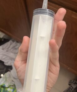 3 Pcs 150ml Large Syringes, Sterile and Individual Sealed, Easy to Use and Clean, Plastic Garden Syringe for Liquid, lip Gloss, Paint, Epoxy Resin, Oil, Watering Plants, Refilling 150 ml syringes only 30 61SYR9aN4YL