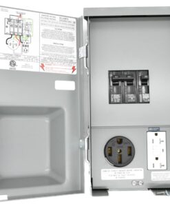 Alternative view of Connecticut Electric CESMPSC55GRHR 50-Amp RV PNL with 20-Amp GFCI Receptacle.