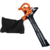 BLACK+DECKER 3-in-1 Leaf Blower, Leaf Vacuum and Mulcher, Up to 230 MPH, 12 Amp, Corded Electric (BV3600) 2 61Sapks7KsL