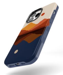 Casely iPhone 13 Pro Case | Compatible with MagSafe | Opposites Attract | Day & Night Colorblock Mountain Case 00 Opposites Attract | Day & Night Mountains 11 61ScBv274DL