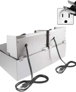 ALDKitchen Deep Fryer | Stainless Steel | 1 & 2 Baskets (2-basket) 2-basket 11 61ScRctMkZL