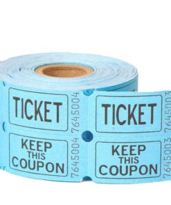Unique Double Ticket Roll | 2" x 2" | Assorted Colors | 500 Pcs Party Supply, 2", Multicolor 12 61ScgP1iNL