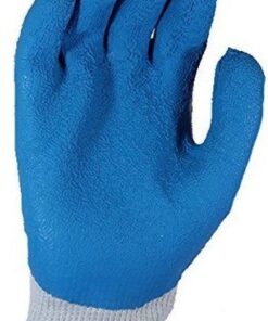 SHOWA Atlas 300 Natural Latex Palm Coated General Purpose Work Glove, Blue, Large (Pack of 12 Pair) Gloves 7 61ScmejPlL