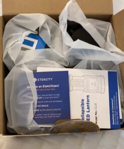 Etekcity Camping Lantern for Emergency Light Hurricane Supplies, Accessories Gear Tent Lights, Lanterns Battery Powered LED for Power Outages, Survival Kits, Operated Lamp, 4 Pack,Black 47 61SdHOoyGL