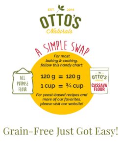 Otto's Naturals Cassava Flour, Gluten Free and Grain-Free Flour For Baking, Certified Paleo & Non-GMO Verified, Made From 100% Yuca Root, All-Purpose Wheat Flour Substitute, 2 lb Bag 2 Pound (Pack of 1) 25 61Sdy85 1L