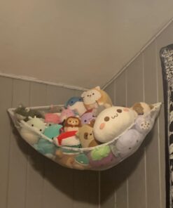 Handy Laundry Jumbo Toy Hammock, Organize Stuffed Animals or Children's Toys, Looks Great with Any Decor While neatly organizing Kid's Toys and Stuffed Animals, Expands to 5.5 feet, White 37 61SeH IeOL