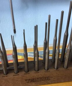 TEKTON Punch Set with Walnut Block (18-Piece) | 66564 Gunsmith Punch Set 58 61SeLqX2SHL