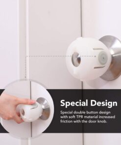 Alternative view of EUDEMON 4 Pack Baby Safety Door Knob Covers Door Knob Locks