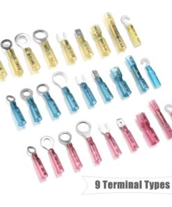810PCS Heat Shrink Connectors - Sopoby Electrical Wire Connectors Crimp Connectors - Insulated Automotive Marine Wire Terminal Kit - Ring Fork Hook Spade Butt Splices 810PCS Heat Shrink Connector Kit 9 61SfLPktfGL