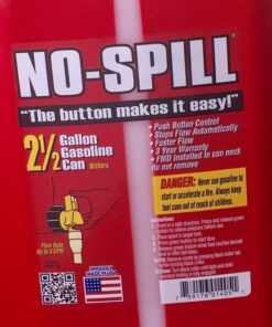 No-Spill Stens 2 1/2 Gallon Fuel Can 765-102 For No-Spill 1405, 765-102, 11.75" x 8" x 10"", Red 35 61SfmBWG0ZL