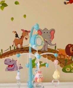 Baby Musical Crib Mobile with Timing Function Projector Lights,Stand-Along Rattles and 150 Melodies Music Box with Remote Control for Newborn 0-24 Months Blue 50 61Sg5wnVwEL