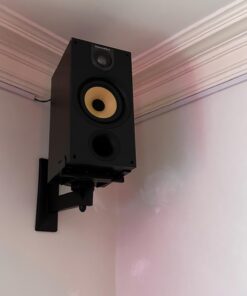VideoSecu One Pair of Side Clamping Bookshelf Speaker Mounting Bracket with Swivel and Tilt for Large Surrounding Sound Speakers MS56B 3LH 58 61SgM18gfyL