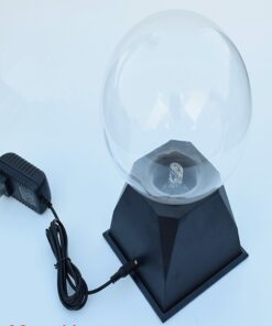 Alternative view of Pelddy Touch Sound Sensitive Glass Plasma Ball Lamp Crystal Three Color Globe Design (6 inches) 6 inch