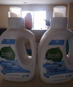 Seventh Generation Concentrated Laundry Detergent Liquid Free & Clear Fragrance Free 40 Fl Oz (Pack of 2) Free and Clear 46 61ShzuA4wrL 1