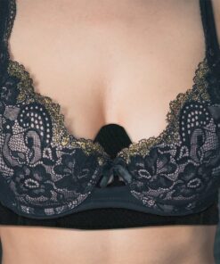 Plush Bamboo Bra Liner (70% Bamboo Rayon + 30% Cotton) - 3-Pack, Large, Black 14 61SiHx7KZdL