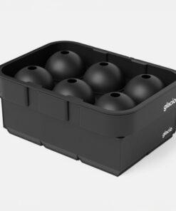 glacio Ice Cube Mold Combo - Large Silicone Ice Maker for Whiskey and Cocktails - Perfect for Craft Ice, Whiskey Ice Balls, and Cocktail Ice Cubes Black 28 61SiJQZgXPL