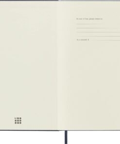 Moleskine Classic Notebook, Hard Cover, Large (5" x 8.25") Squared/Grid, Sapphire Blue, 240 Pages 16 61SiK0wtQKL