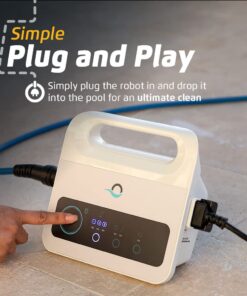 Dolphin Nautilus CC Robotic Pool Vacuum Cleaner — Wall Climbing Capability — Powerful Active Scrubbing Brush — Ideal for Above/In-Ground Pools up to 33 FT in Length 31 61SjA3yCT7L