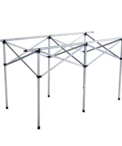 Giantex Folding Camping Table, Portable Picnic Table, Aluminium Patio Table, Roll Up Tabletop with Carrying Bag, Outdoor Compact Table for Hiking, BBQ, Party, 55" Lx28 Wx28 H 55"LX28"WX28"H with Rolled Up Tabletop 17 61SjTqRHvOL